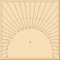 Figure 9: Horizontal Sundial - 80 N Latitude