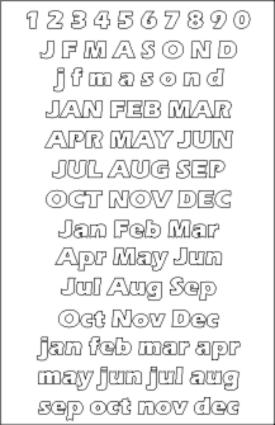 Font Template - Eras Ultra ITC