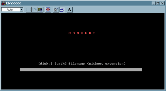 Figure 9: CONVERT - Cnvxxxx.exe