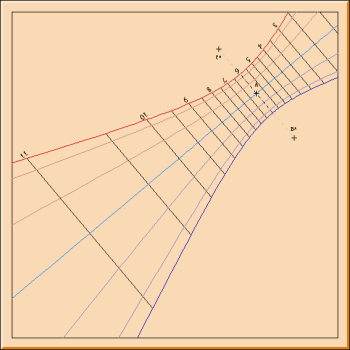 Figure 6: Vertical Direct East Sundial Southern Hemisphere