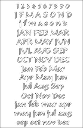 Font Template - Formal Script421 BT