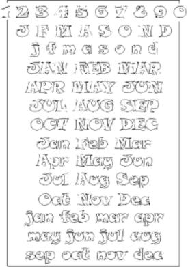 Font Template - Snap ITC