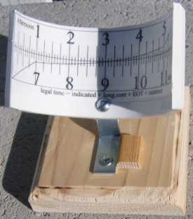 Gnomonless Sundial - Actual