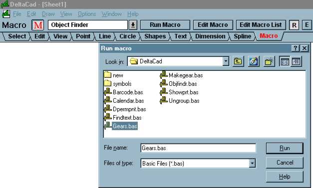 Figure 1: Running a Macro Using the "R" Button