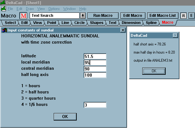 Figure 7: Analemmatic Sundial 3 Modified Macro