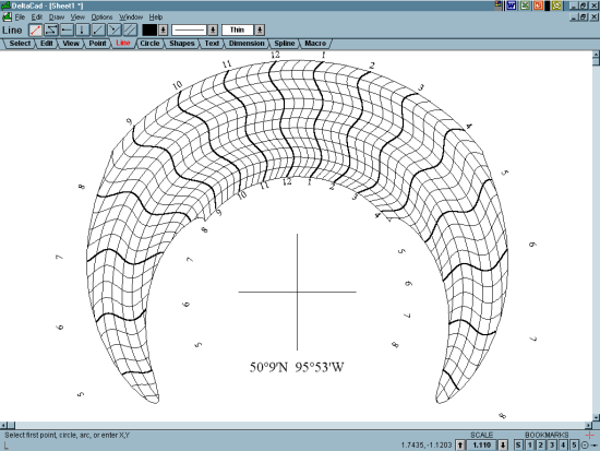 Figure 3: SCADD Horizontal Sundial - January Outside