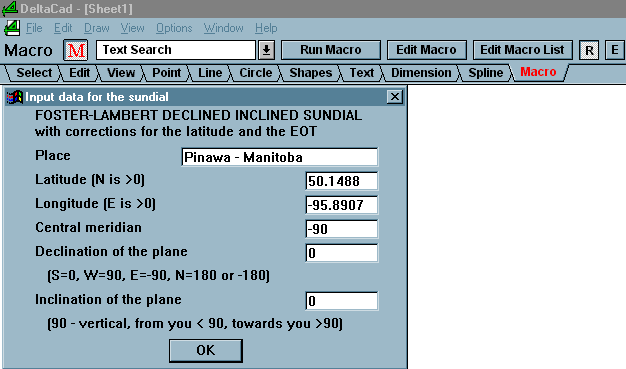 Figure 1 - Foster Lambert Sundial Macro