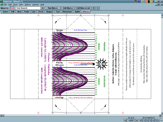 Figure 2 - Horizontal Box Altitude Sundial