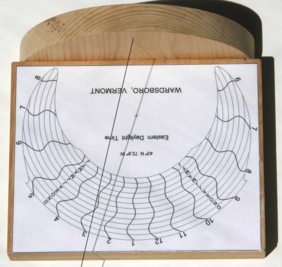 Figure 7: Standard Time Shadow Plane Sundial