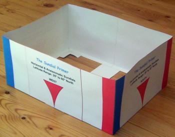 Horizontal/Analemmatic Sundials - Outer Box: Direction Markers