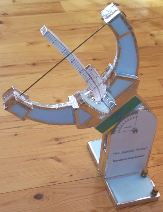 Standard Time Equatorial Ring Sundial - Side View