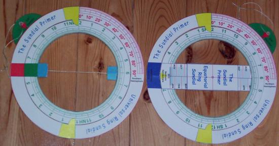 Universal Ring Sundials - Folded