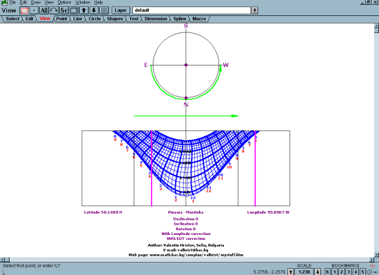 Figure 6: Nodus Type Cylinder Sundial - Transparent