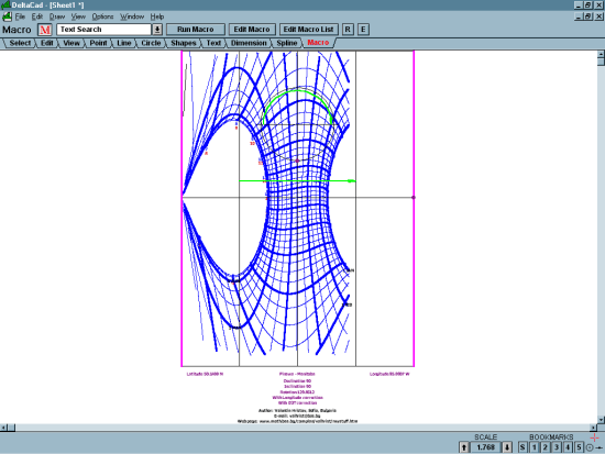 Figure 11: E-W Horizontal Cylinder Sundial with Hole to Celestial South - cylarb2