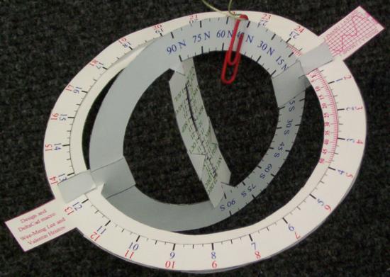 Figure 5: Universal Ring Sundial Model Ready for Use