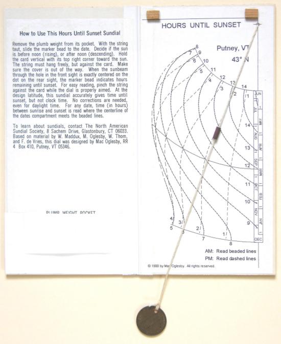 Figure 1: Hours to Sunset Sundial