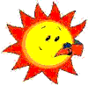 Mr. Sun says: "It's time to have some fun!"