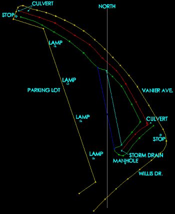 Sundial site layout drawing.