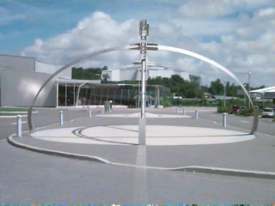 Polaris Boulevard with the sundial Celeste.