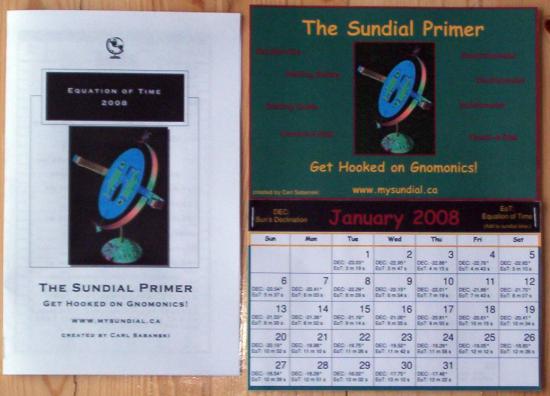 The Equation of Time - Booklet and Calendar
